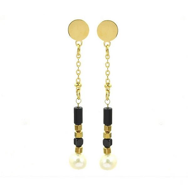 Boucles d'Oreilles Agate Céleste - Les bijoux de JD