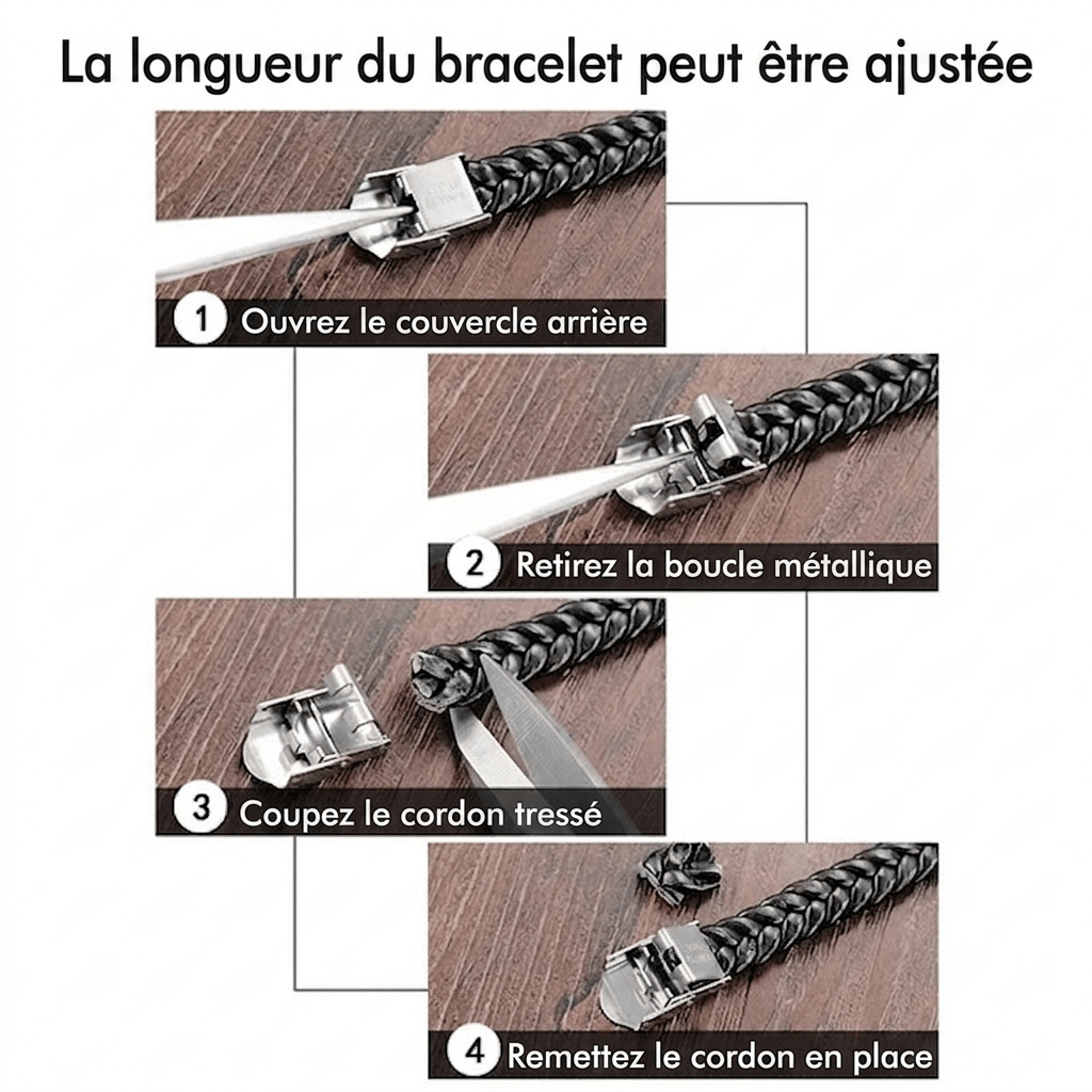 Bracelet Diego cuir - Les bijoux de JD