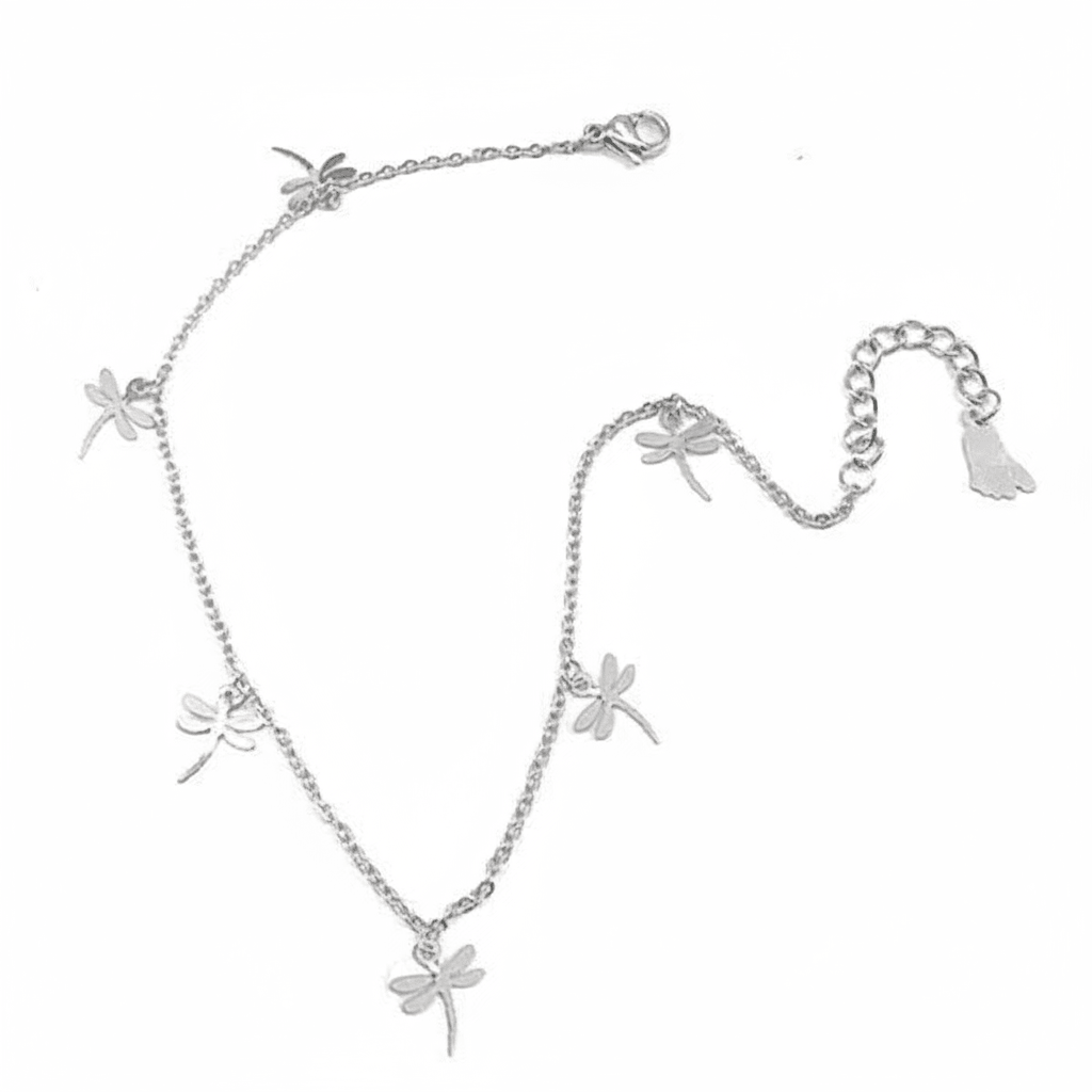 Chaîne de Cheville Envol de Libellules - Les bijoux de JD