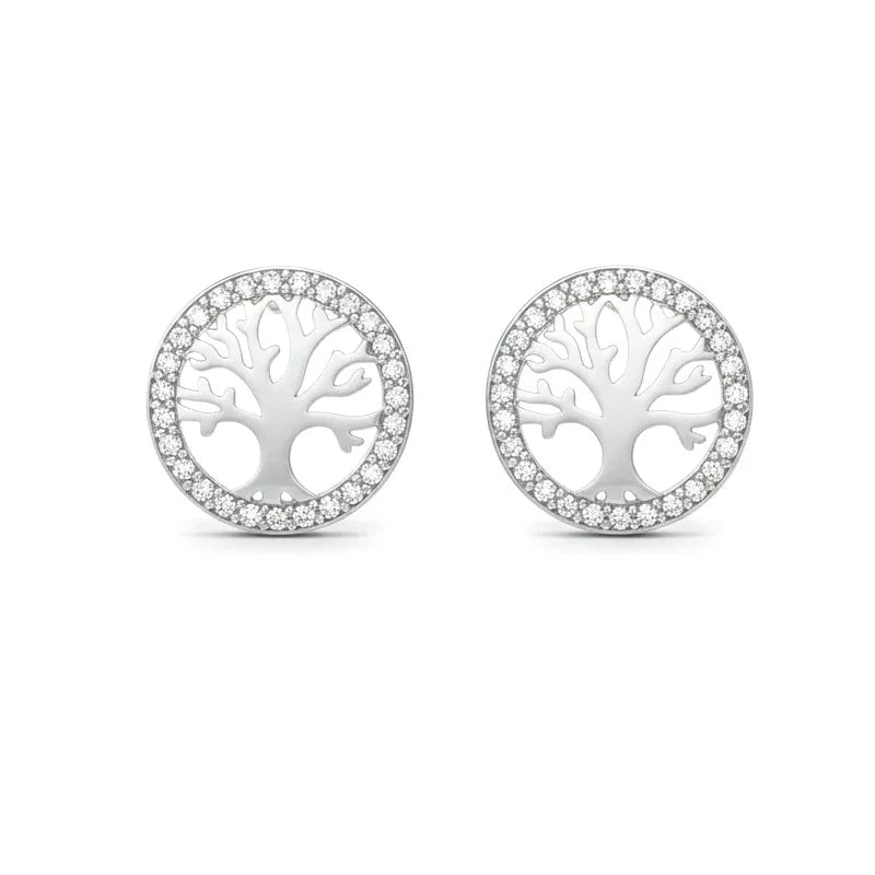 Boucles d'oreilles Puces Arbre de Vie - Les bijoux de JD