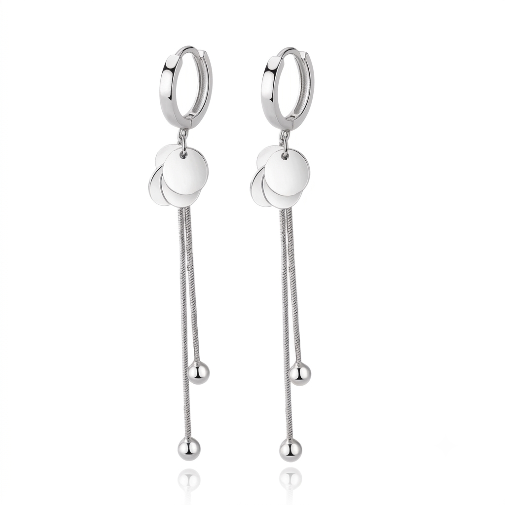 Boucles d'oreilles pendantes Silver