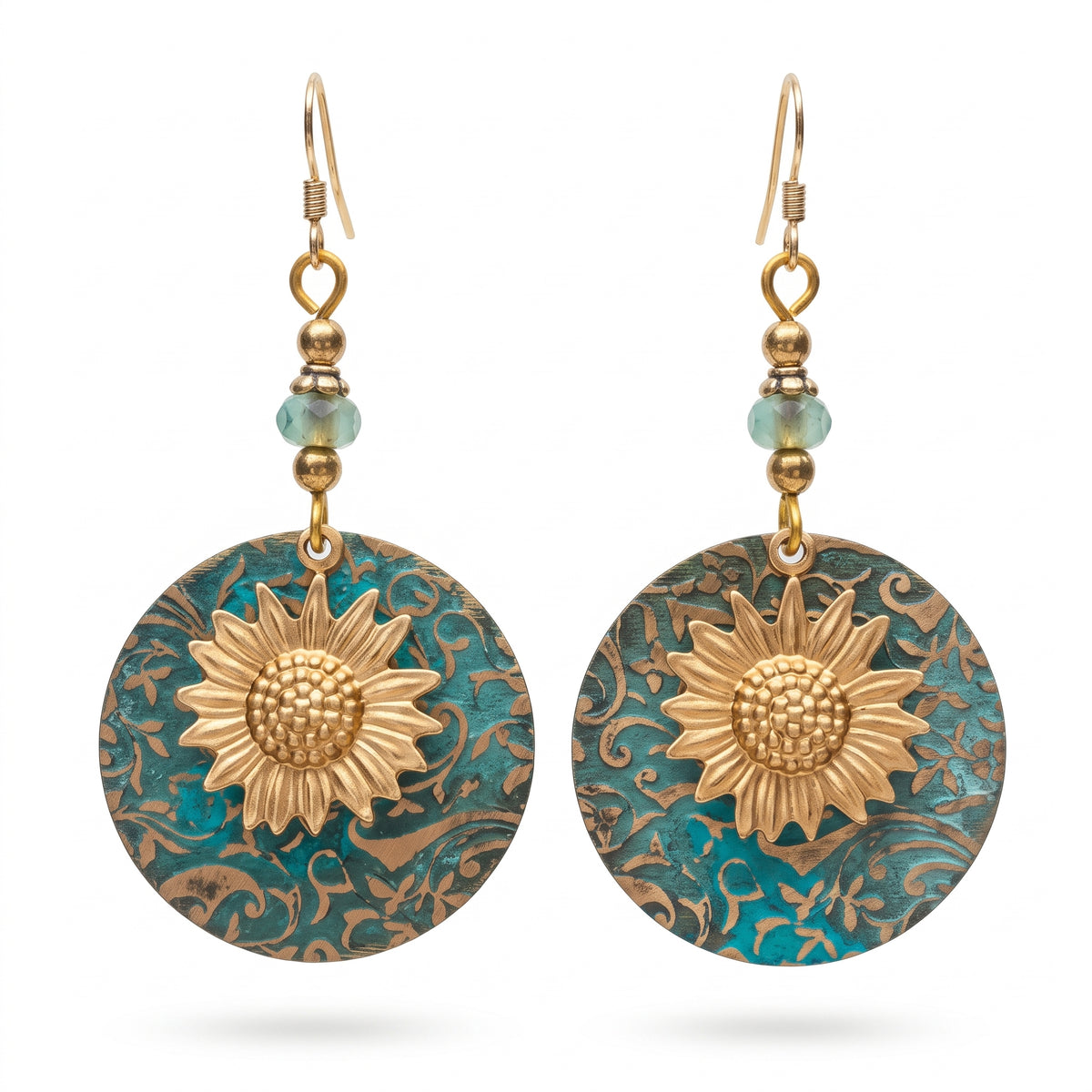 Boucles d'oreilles Sun