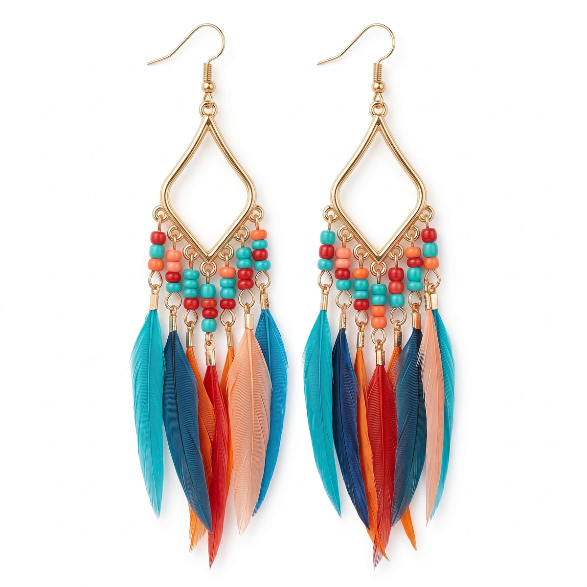 Boucles d'oreilles Plumes