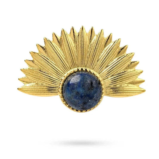 Bague Florale Lapis Lazuli - Les bijoux de JD