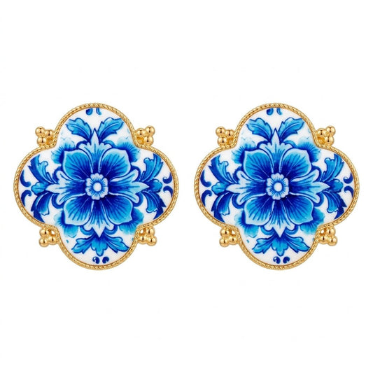 Boucles d'oreilles Azulejos - Les bijoux de JD