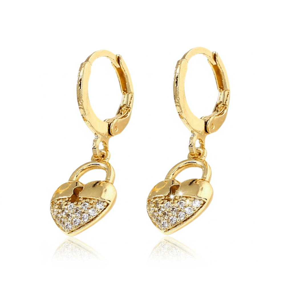 Boucles d'Oreilles Clé du Cœur - Les bijoux de JD