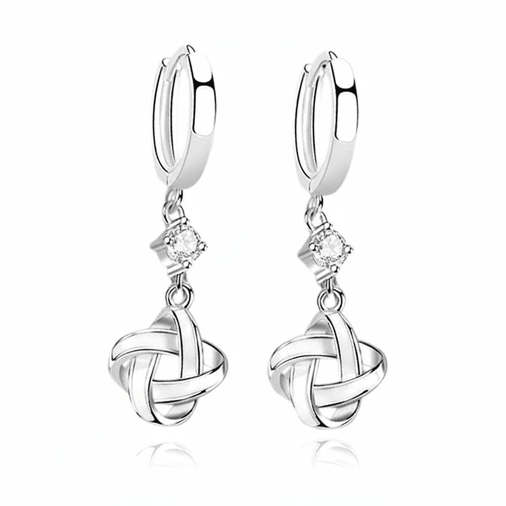 Boucles d'Oreilles Nœud Infini - Les bijoux de JD