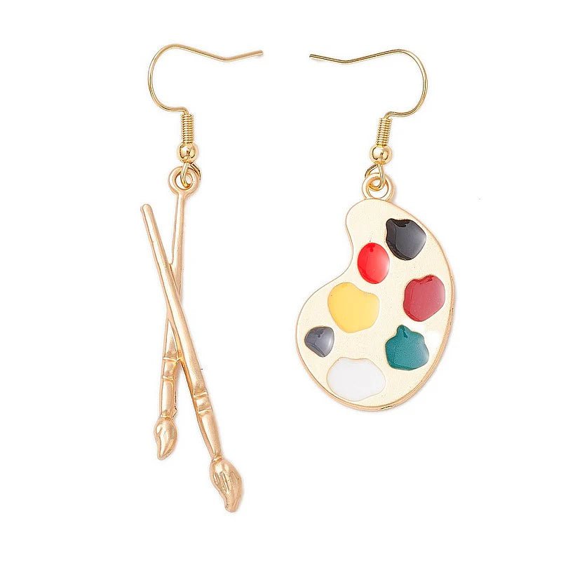 Boucles d'Oreilles Palette d'Artiste - Les bijoux de JD