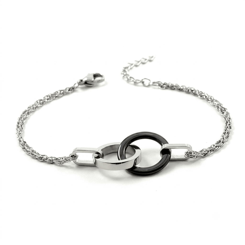 Bracelet acier 316 et céramique - Les bijoux de JD