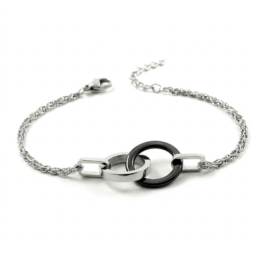 Bracelet acier 316 et céramique - Les bijoux de JD