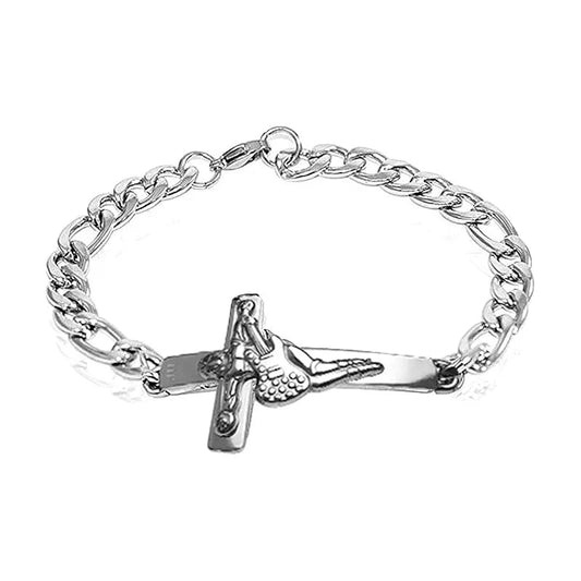 Bracelet Homme Gourmette Johnny Acier - Les bijoux de JD