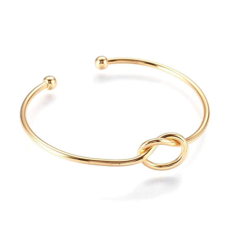 Bracelet Jonc Manchette Nœud - Les bijoux de JD