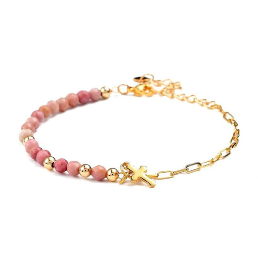 Bracelet Rhodonite Céleste - Les bijoux de JD