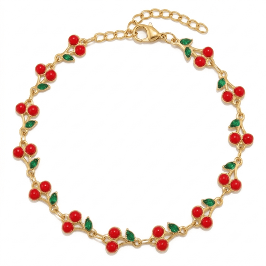 Chaîne de cheville Cereja - Les bijoux de JD