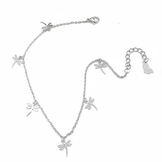 Chaîne de Cheville Envol de Libellules - Les bijoux de JD