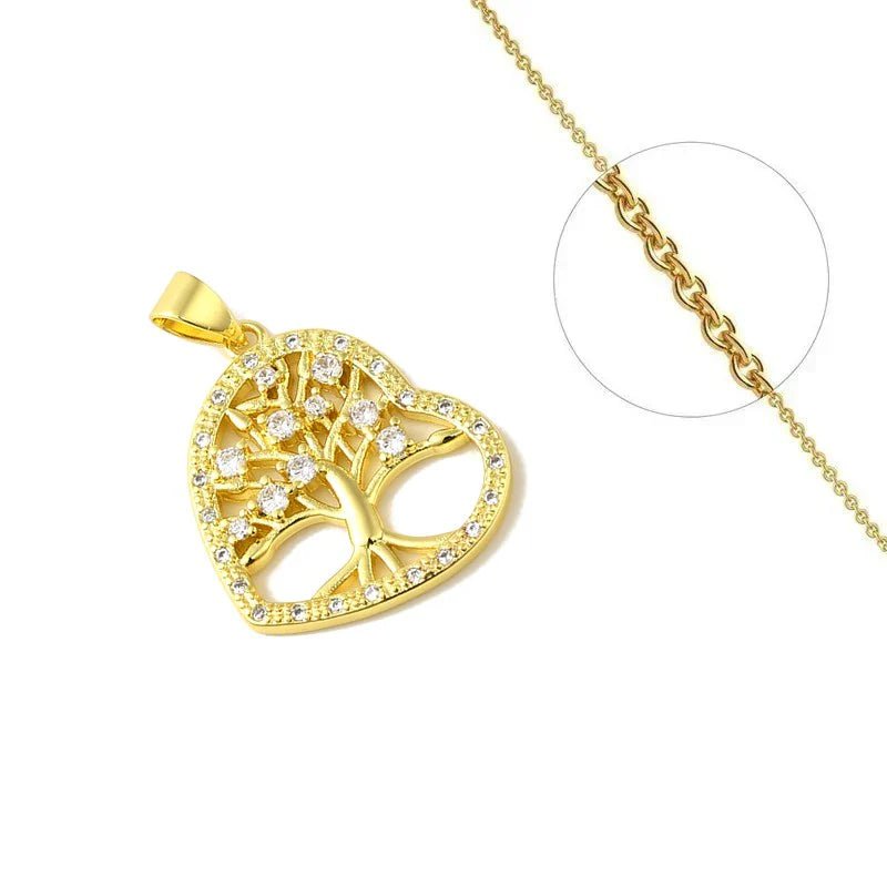 Collier Arbre de Vie et Cœur - Les bijoux de JD
