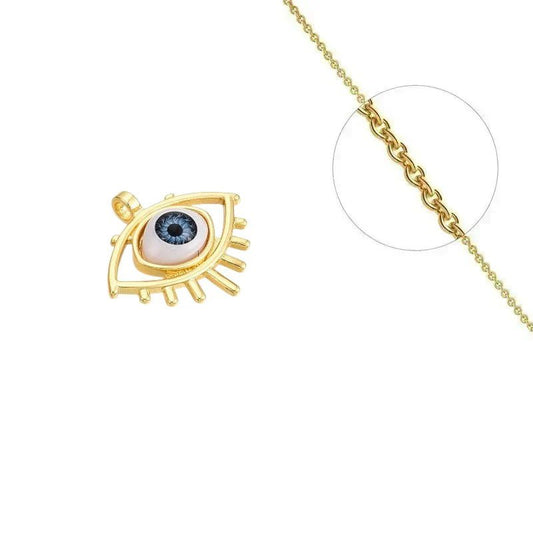 Collier Œil Oriental Doré - Les bijoux de JD