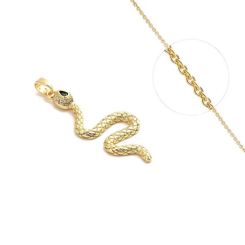 Collier Serpent d'Émeraude - Les bijoux de JD