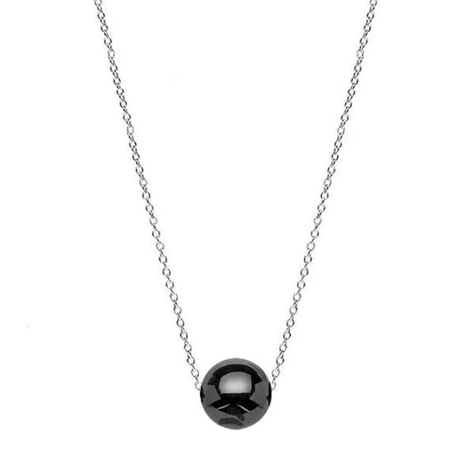 Collier Sphère Noire - Les bijoux de JD