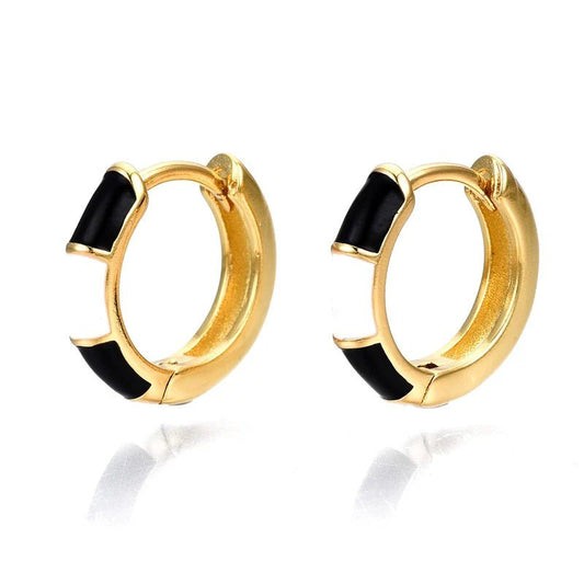 Créoles Dualité Élégante - Les bijoux de JD