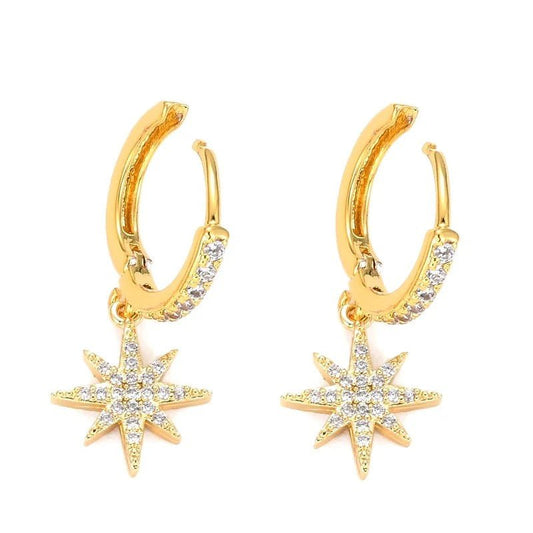 Petites Créoles Étoile Céleste - Les bijoux de JD