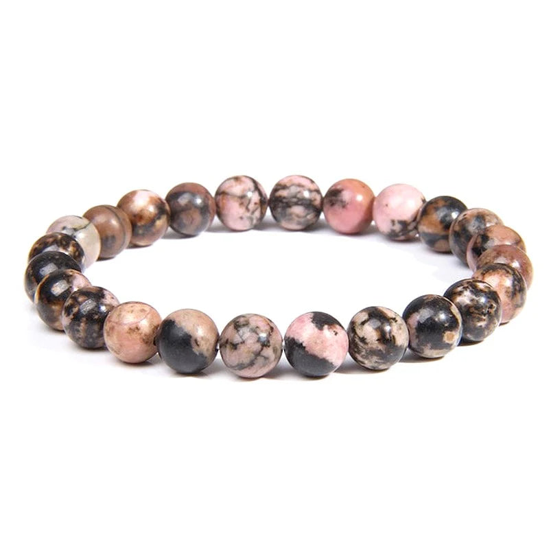 Bracelet Rhodonite Naturelle - Les bijoux de JD